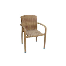 Rattan wicker dining arm chair without cushion